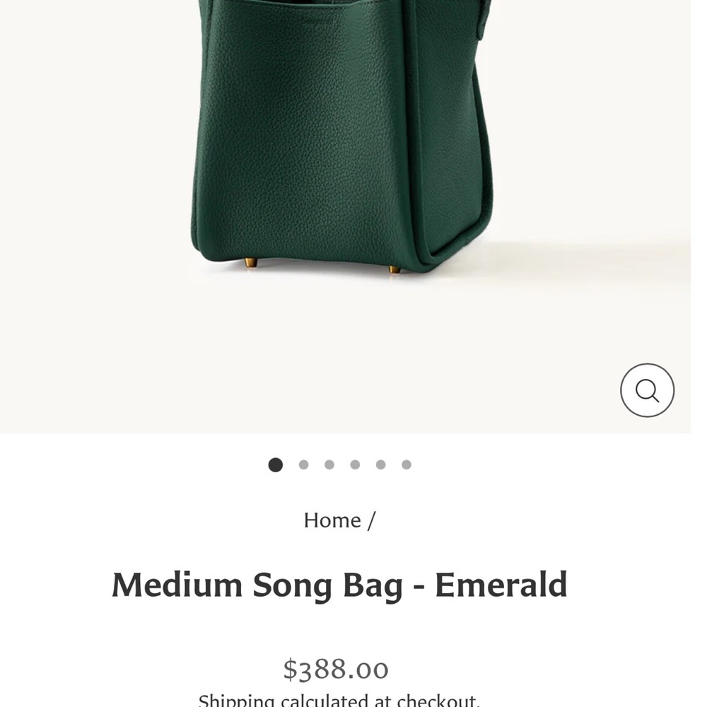 Emerald Green Medium Song Bag